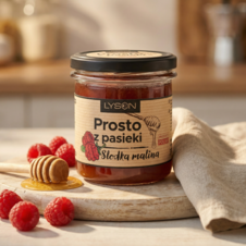 Prosto z Pasieki Słodka malina 370g