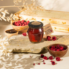 Prosto z Pasieki połączenie miodu z sokiem malinowym 270g