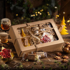 Zestaw Słodkich Przyjemności Świąteczny Miodowy Raj