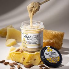Hexakrem migdałowy crunchy z miodem i propolisem 320g