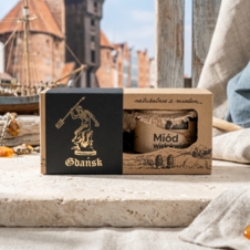 Zestaw miodów Beskidy 2 x 250g banderola Gdańsk