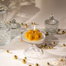 Świeca z wosku pszczelego tealight gwiazdka