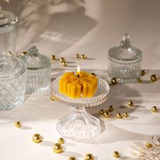 Świeca z wosku pszczelego tealight płatek śniegu