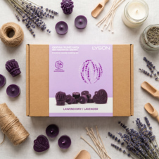 Zestaw kreatywny do robienia świec  lawendowy