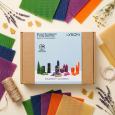 Zestaw kreatywny z węzy pszczelej kolorowy