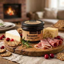 Żurawina do mięs i serów z miodem 250g
