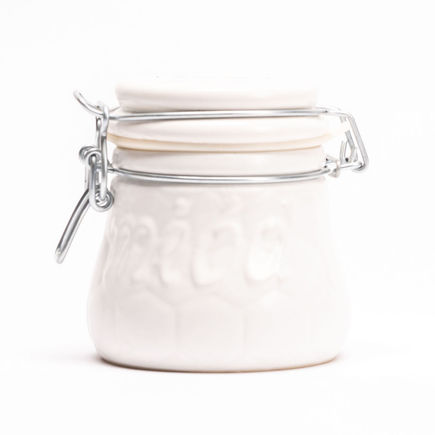 Miód wielokwiatowy nektarowy 400g ceramika biała