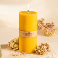 Świeca z wosku pszczelego walec duży 13 cm