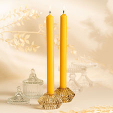 Świeca z wosku pszczelego fi 2 cm / wys 25 cm