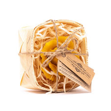 Świeca z wosku pszczelego pakiet róża w łubiance