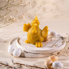 Świeca z wosku pszczelego kura duża