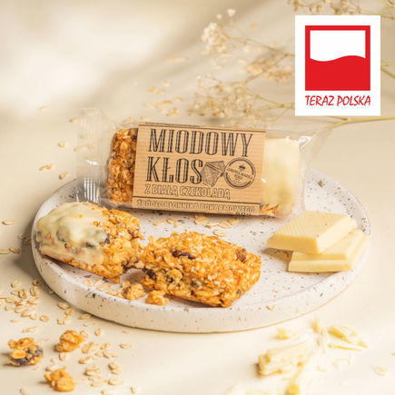 Miodowy kłos z białą czekoladą 80g
