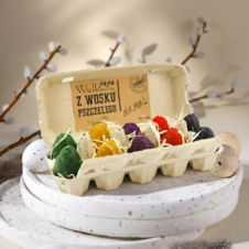 Zestaw wielkanocny jaja z kwiatami 10szt