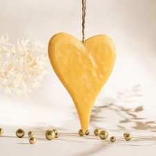 Zawieszka woskowa serce duże