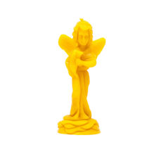 Świeca z wosku pszczelego anioł stojący