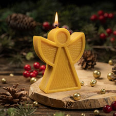 Świeca z wosku pszczelego nowoczesny anioł