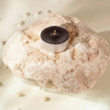 Świeca podgrzewacz tealight brązowy