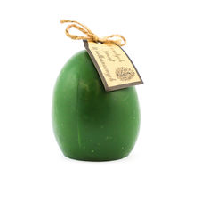 Świeca wielkanocna jajko gładkie zielone