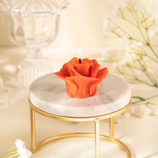 Świeca z wosku pszczelego róża czerwona