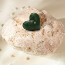 Świeca z wosku pszczelego serce pływające zielone