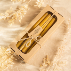 Zestaw świec woskowych fi 2 cm / wys 25 cm / 4 sztuki