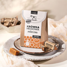 Krówka miodowa mleczna 120g