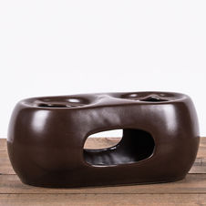 Podgrzewacz podwójny Kasztelan kolor czekoladowy