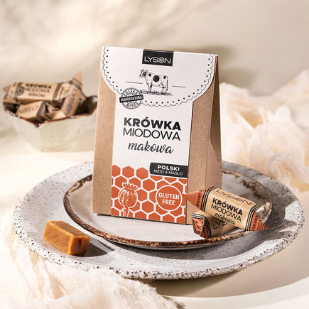 Krówka miodowa makowa 120g