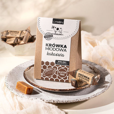 Krówka miodowa kakaowa 120g