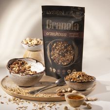 Granola orzechowa z miodem i pyłkiem pszczelim 300g