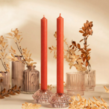 Świeca z wosku pszczelego czerwona stołowa fi 2 cm / wys 25 cm