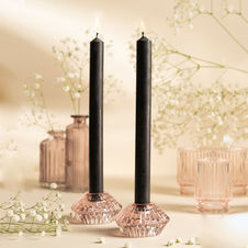 Świeca z wosku pszczelego czarna stołowa fi 2 cm / wys 25 cm