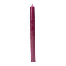 Świeca z wosku pszczelego fioletowa stołowa fi 2 cm / wys 25 cm