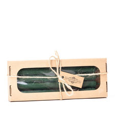 Zestaw świec stołowych 4 sztuki fi 2cm / wys 25cm / zielone