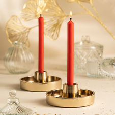 Świeca z wosku pszczelego 0-07 dł. 15cm - kolor czerwony