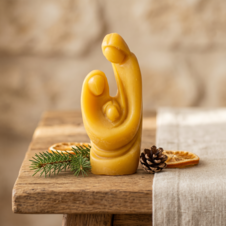 Figurka woskowa Święta Rodzina (średnia)