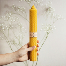 Świeca z węzy pszczelej Gromnica mała