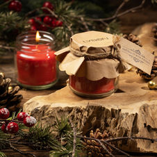Świeca z wosku pszczelego czerwona Domowe Przetwory