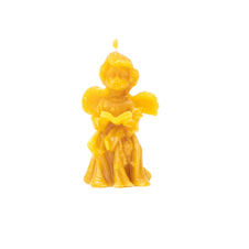 Świeca z wosku pszczelego aniołek z książką